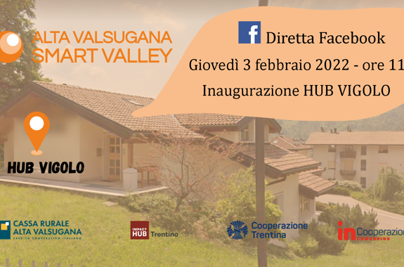 Cartolina Invito Hub Vigolo Diretta FB