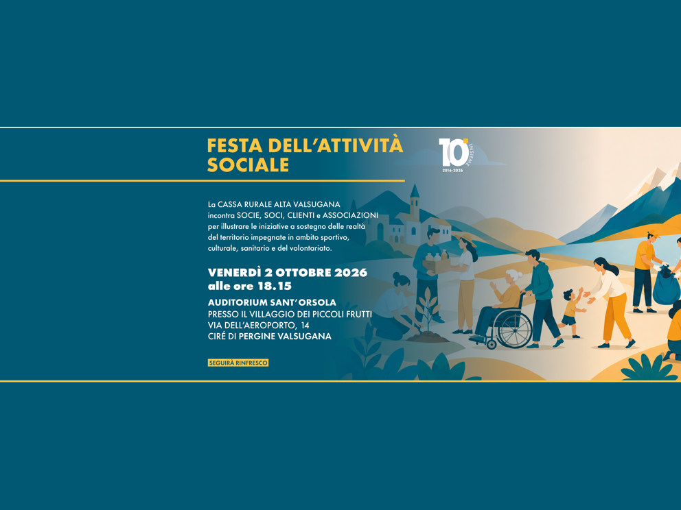 Festa dell'attività sociale 2026 
