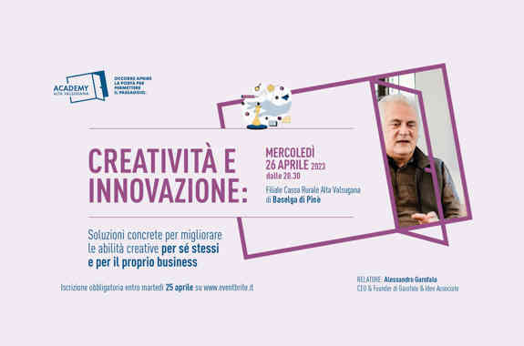 4000X2250 26 04 2023 Creativita╠Ç Ed Innovazione